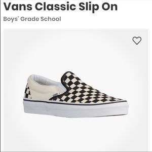 Checkerboard Van Slip Ons